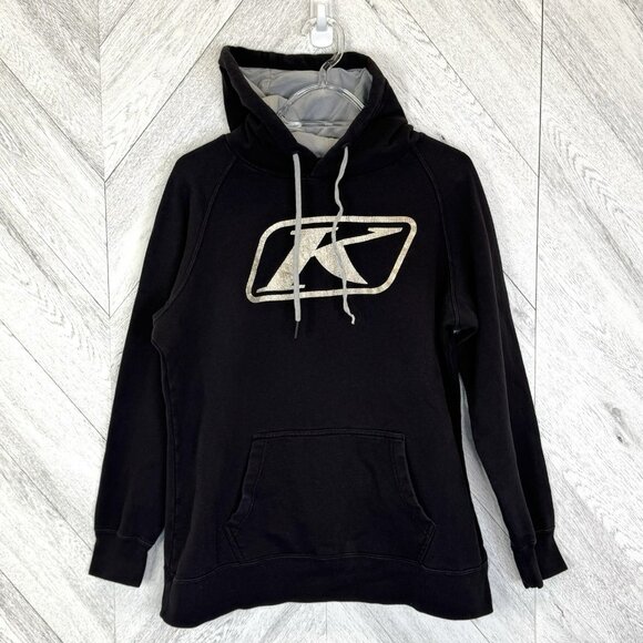 KLIM Hoodie Mens Medium Black Motocross Racing Pullover Sweatshirt Snowmobile - Picture 1 of 5